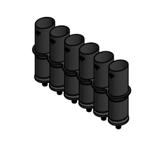 Load image into Gallery viewer, Carbon Fiber Tuna Tube with Brackets
