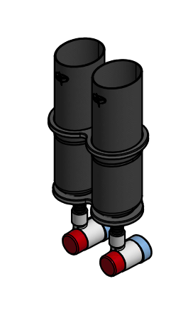 Carbon Fiber Tuna Tube with Brackets