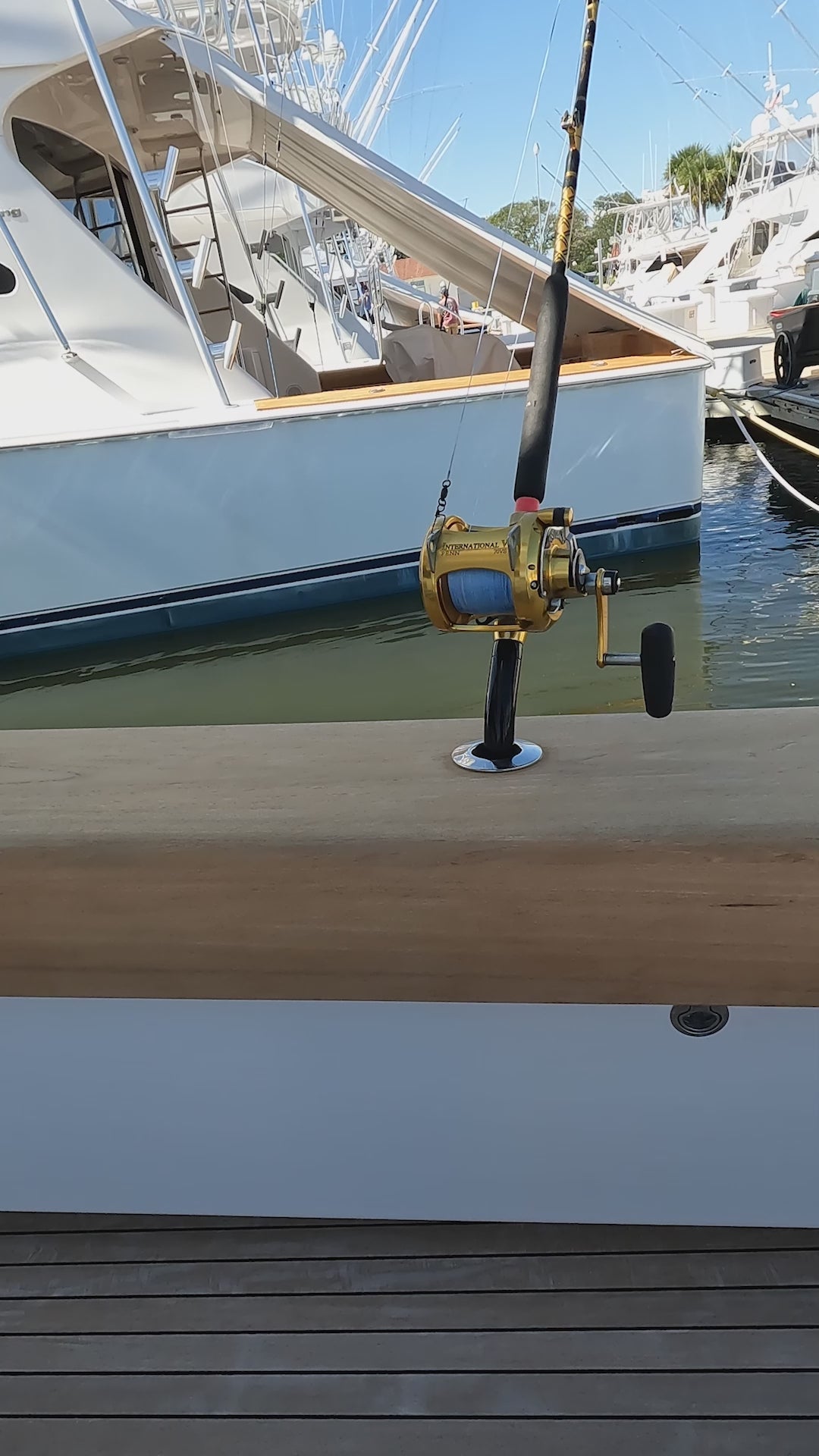 2x Boat Fishing Rod Holder Adjustable Fishing Rod Holder Boat Rod