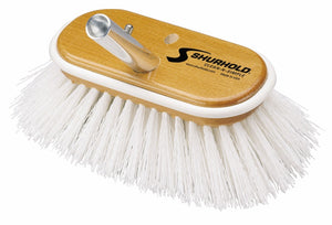 Shurhold 6" Deck Brush EXTRA STIFF white polypropylene