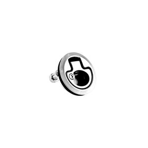 2.5" Locking, 4.5" Shaft, Beveled Face/Flat/Short, Straight