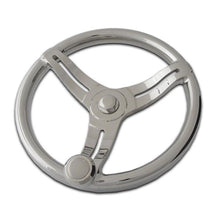 Load image into Gallery viewer, Belloca Stainless Steel Steering Wheel, 1-3/8&quot; Rim, FG, Deluxe Knob
