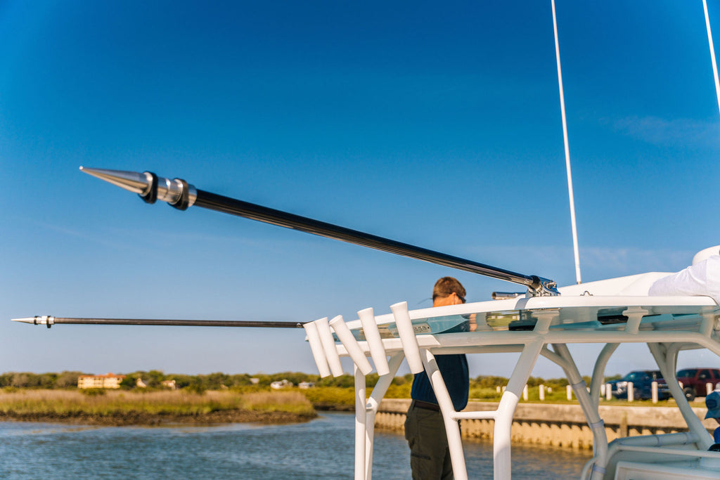 Quick Boat Shade Hybrid Pole Pair, Collapsible 9', Black