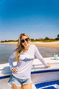 Women's Shirt with UV Protection, Swordfish, Long Sleeve