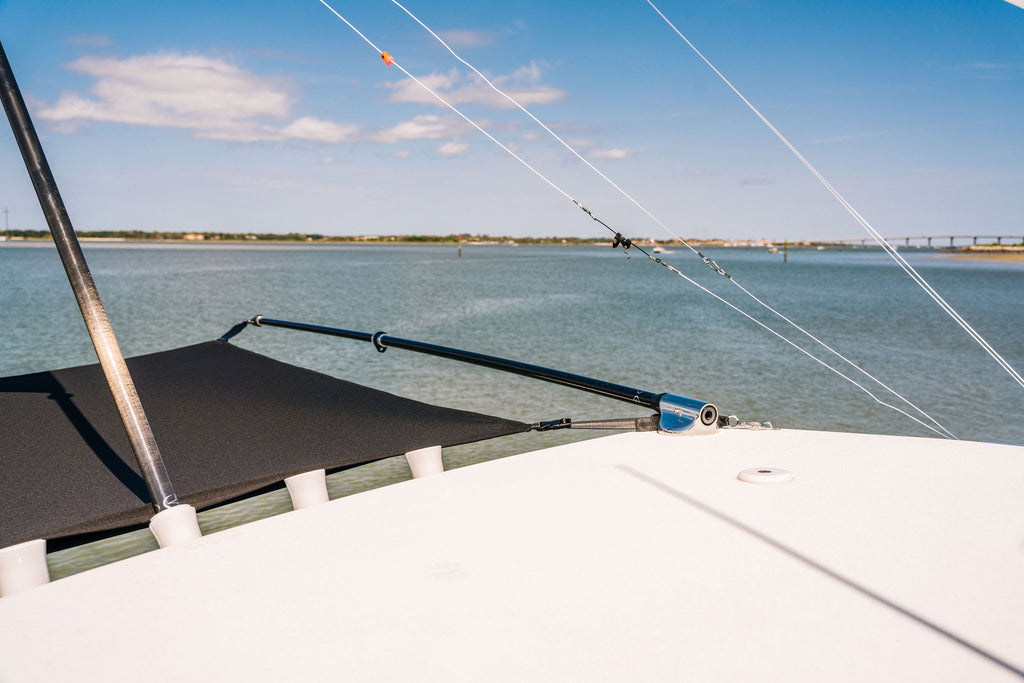 Quick Boat Shade Hybrid Pole Pair, Collapsible 9', Black