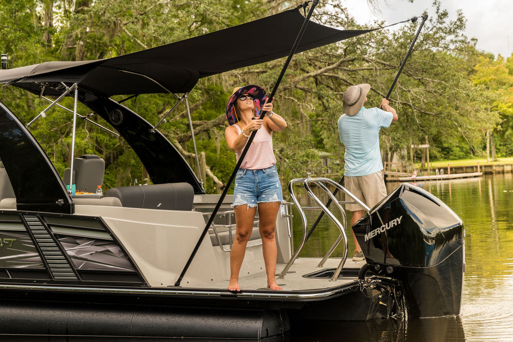 Pontoon Boat Sun Shade System