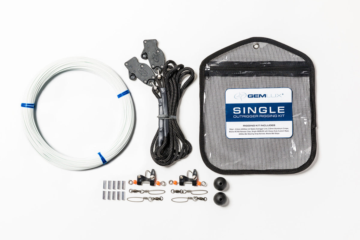 Double Outrigger Rigging Kit | Outrigger Pulleys, Line, & Swivels