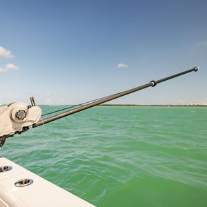 Dredge Boom Fishing Setup, 8ft Carbon Fiber With Safety Tie Back