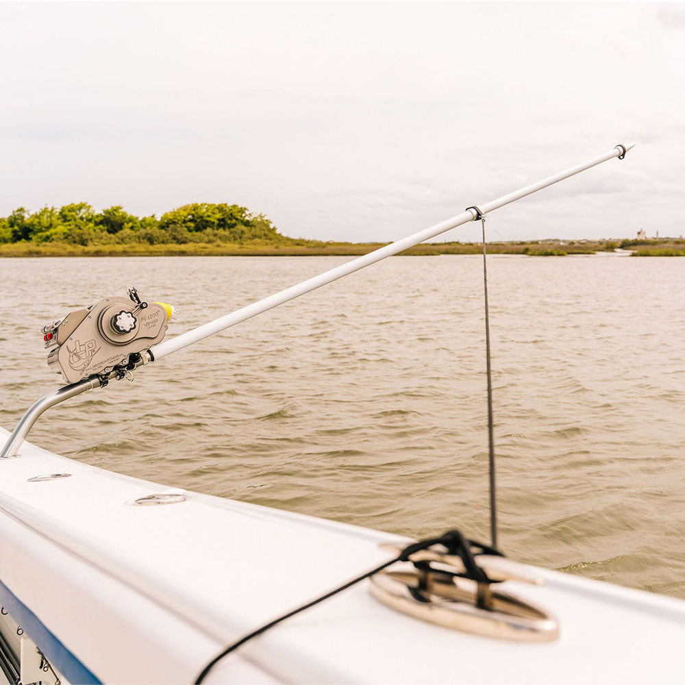 Dredge Boom Fishing Setup, 8ft Carbon Fiber With Safety Tie Back