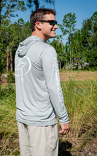 Load image into Gallery viewer, Men&#39;s Hooded Fishing Shirt with Star Logo
