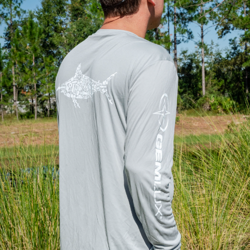 Men's Fishing Shirt with Swordfish