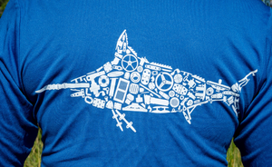Men's Fishing Shirt with Swordfish